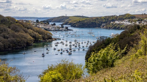 View of Fowey Harbour from Hall Walk, Cornwall
